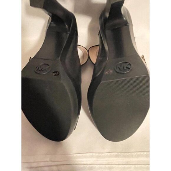 NEW Michael Kors Desert Double Buckle Black Patent Leather 7.5M - Picture 11 of 15